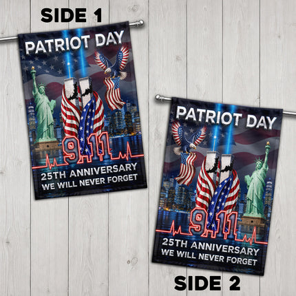 SP-01 Twin Towers Bald Eagle Patriot Day 25th Anniversary Flag