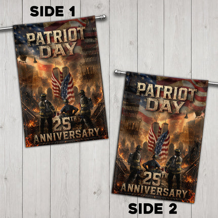 Ground Zero Firefighters Patriot Day 25th Anniversary Memorial Flag