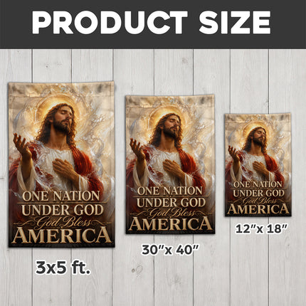 SP-01 Prayer and Faith Flag One Nation Under God God Bless America
