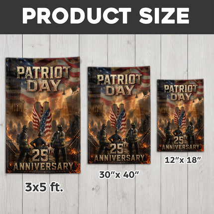 SP-01 Firefighters Patriot Day 25th Anniversary Tribute Flag