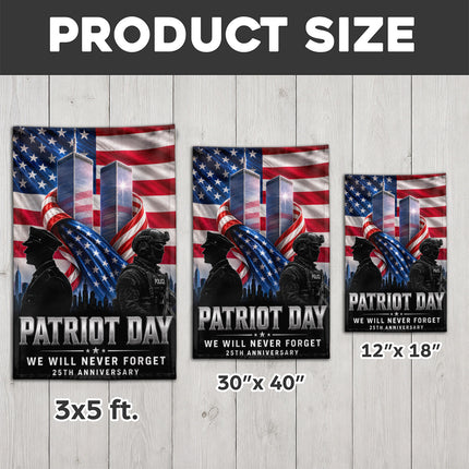 SP-01 Police Officers Patriot Day 2026 25th Anniversary Tribute Flag