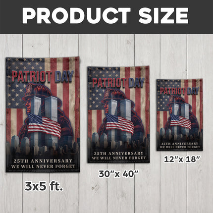 SP-01 Firefighter Patriot Day 25th Anniversary Memorial Flag