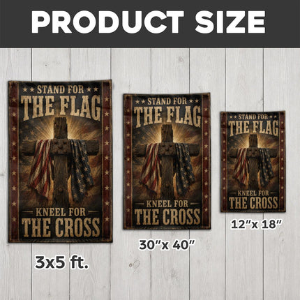 Stand For The Flag Kneel For The Cross Flag