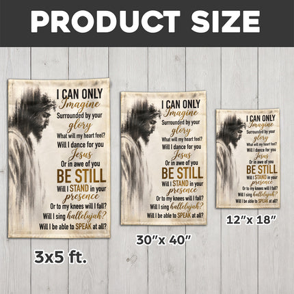 Jesus Worship Christian Flag Be Still In His Presence Faith Decor