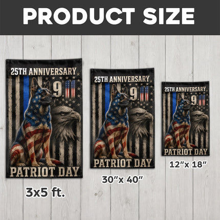 SP-01 Patriot Day 2026 25th Anniversary K9 Heroes Flag