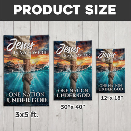 SP-01 One Nation Under God Flag Christian Faith and Patriotism Prayer Gatherings