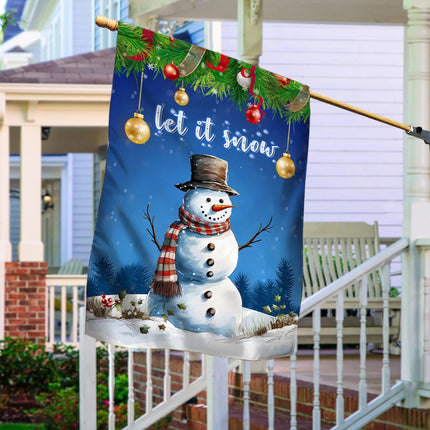Let It Snow Flag - Merry Christmas Decoration - Charming Present