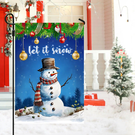 Let It Snow Flag - Merry Christmas Decoration - Charming Present