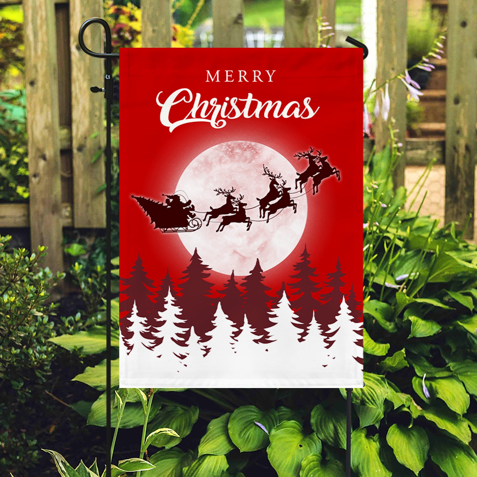 Merry Christmas Flag - Christmas Holiday Decoration