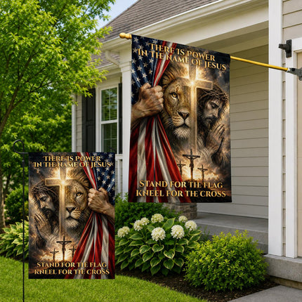 Stand For The Flag Kneel For The Cross God Flag