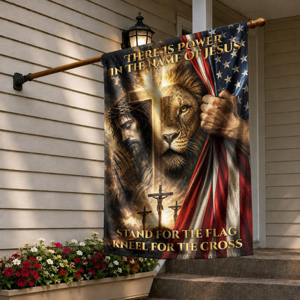 Stand For The Flag Kneel For The Cross God Flag
