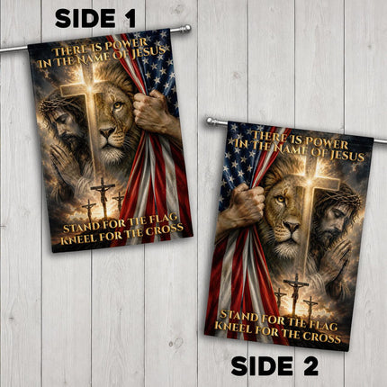 Stand For The Flag Kneel For The Cross God Flag