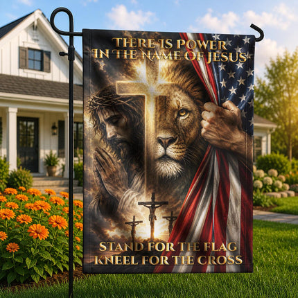 Stand For The Flag Kneel For The Cross God Flag