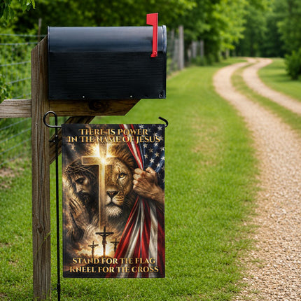 Stand For The Flag Kneel For The Cross God Flag