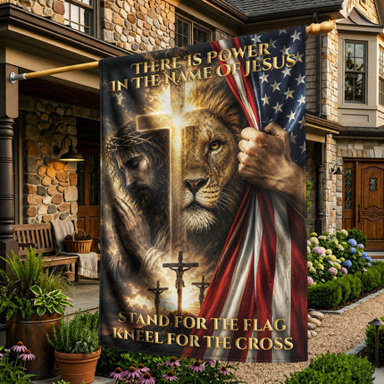 Stand For The Flag Kneel For The Cross God Flag