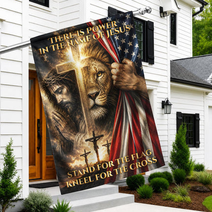 Stand For The Flag Kneel For The Cross God Flag