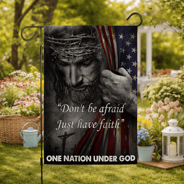 Just Have Faith In Jesus Christian Flag