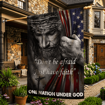 Just Have Faith In Jesus Christian Flag