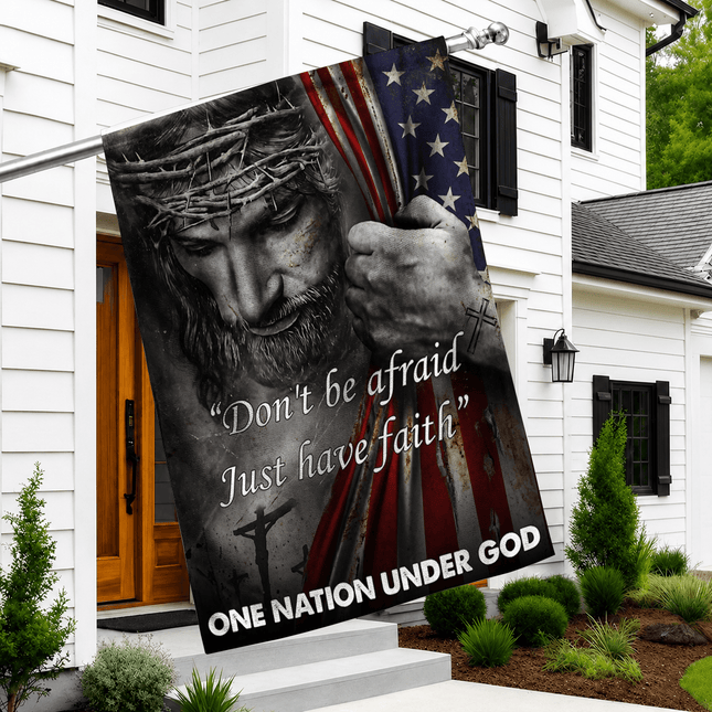 Just Have Faith In Jesus Christian Flag