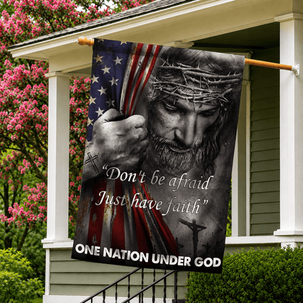 Just Have Faith In Jesus Christian Flag