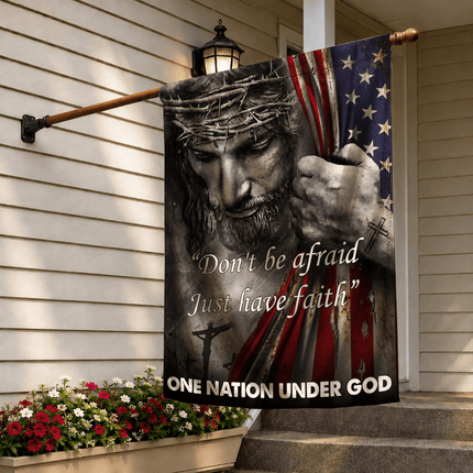 Just Have Faith In Jesus Christian Flag