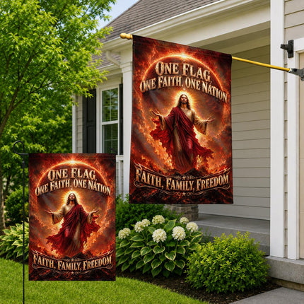 One Flag One Faith One Nation Faith Family Freedom God Christian Flag