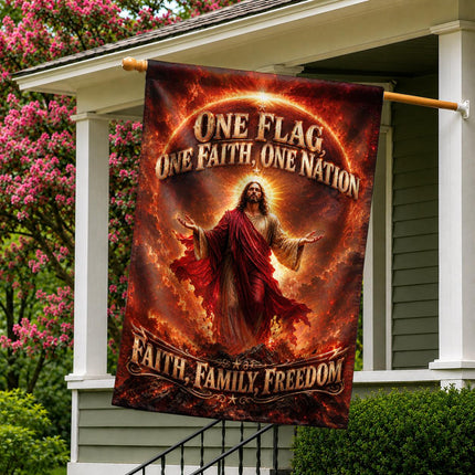 One Flag One Faith One Nation Faith Family Freedom God Christian Flag