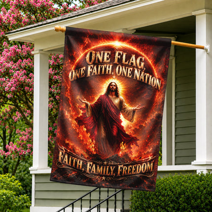 Faith Family Freedom Christian Flag One Flag One Faith One Nation Jesus