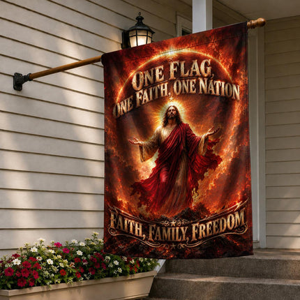 One Flag One Faith One Nation Faith Family Freedom God Christian Flag