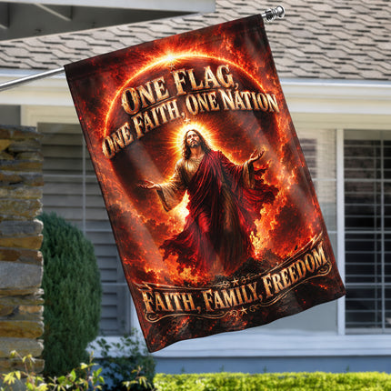 Faith Family Freedom Christian Flag One Flag One Faith One Nation Jesus