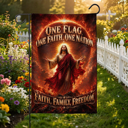 One Flag One Faith One Nation Faith Family Freedom God Christian Flag