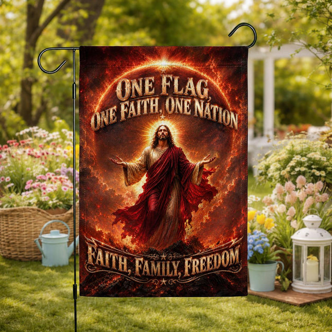 One Flag One Faith One Nation Faith Family Freedom God Christian Flag