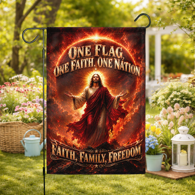 One Flag One Faith One Nation Faith Family Freedom God Christian Flag
