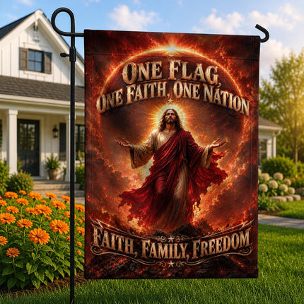 One Flag One Faith One Nation Faith Family Freedom God Christian Flag