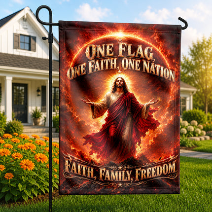 Faith Family Freedom Christian Flag One Flag One Faith One Nation Jesus