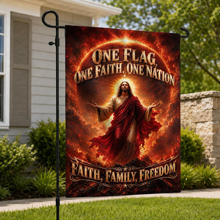 One Flag One Faith One Nation Faith Family Freedom God Christian Flag