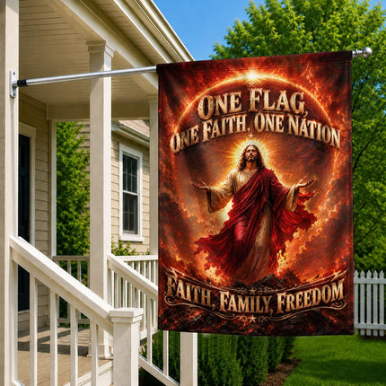 One Flag One Faith One Nation Faith Family Freedom God Christian Flag