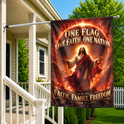 Faith Family Freedom Christian Flag One Flag One Faith One Nation Jesus