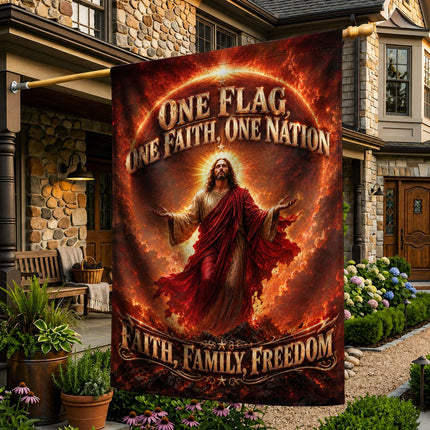 One Flag One Faith One Nation Faith Family Freedom God Christian Flag