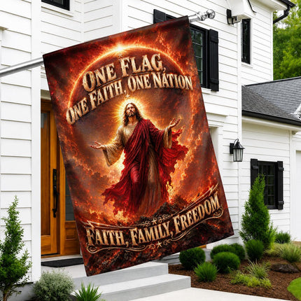 One Flag One Faith One Nation Faith Family Freedom God Christian Flag