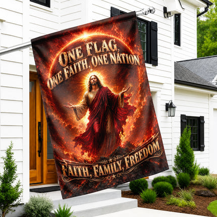 Faith Family Freedom Christian Flag One Flag One Faith One Nation Jesus