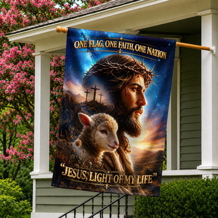 SP-01 Inspirational Christian Flag Jesus Savior Redeemer Garden Flag Religious Celebrations
