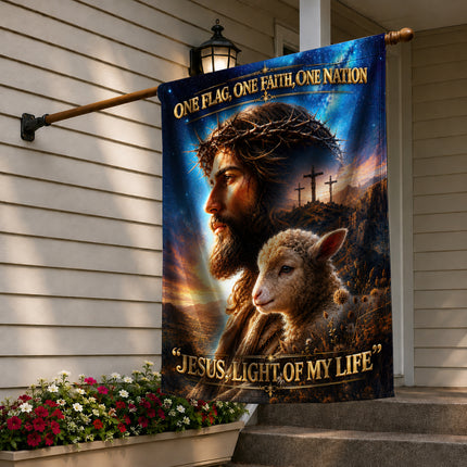SP-01 Inspirational Christian Flag Jesus Savior Redeemer Garden Flag Religious Celebrations