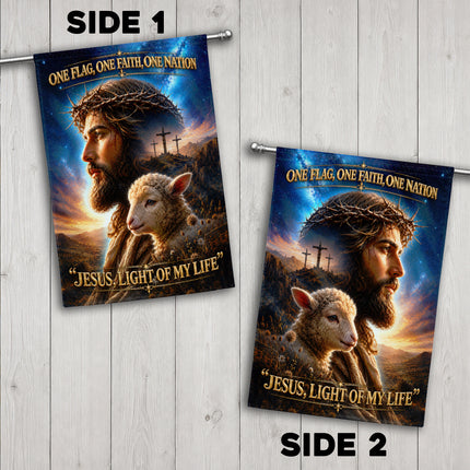 SP-01 Inspirational Christian Flag Jesus Savior Redeemer Garden Flag Religious Celebrations