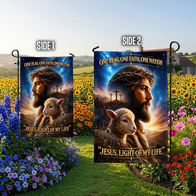 SP-01 Inspirational Christian Flag Jesus Savior Redeemer Garden Flag Religious Celebrations