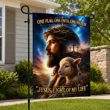 SP-01 Inspirational Christian Flag Jesus Savior Redeemer Garden Flag Religious Celebrations