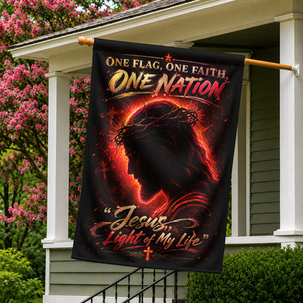 SP-01 Jesus Light of My Life Flag Hope in Jesus Patriotic Celebrations