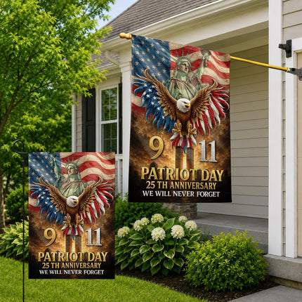 Patriot Day 25th Anniversary 911 Tribute Flag