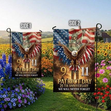 Patriot Day 25th Anniversary 911 Tribute Flag
