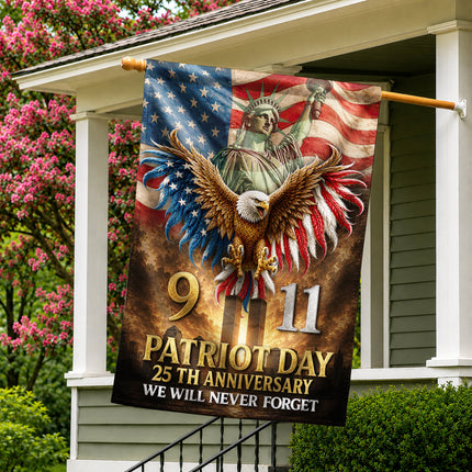 Patriot Day 25th Anniversary 911 Tribute Flag